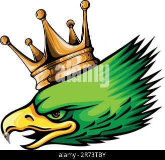 Mascot Head of an Eagle vector illustration design Stock Vector