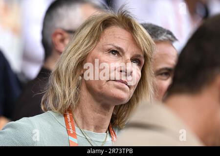 Dijana Djokovic mother of Novak Djokovic during the French Open final, Grand Slam tennis tournament on June 11, 2023 at Roland Garros stadium in Paris, France. Photo Victor Joly / DPPI - Photo: Victor Joly/DPPI/LiveMedia Stock Photo