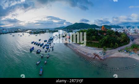 June 5, 2023: panoramic view of the coastal city of Nha Trang, Vietnam Stock Photo