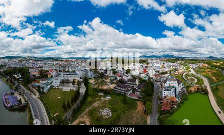 November 17, 2022: panoramic view of Da Lat city, Lam Dong province, Vietnam Stock Photo