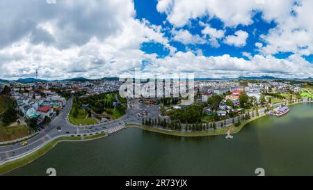 November 17, 2022: panoramic view of Da Lat city, Lam Dong province, Vietnam Stock Photo