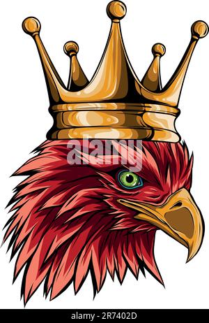 Mascot Head of an Eagle vector illustration design Stock Vector