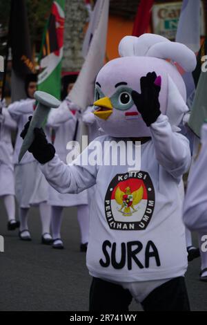 Sura and Sulu are the icon of the Indonesian Election Party Stock Photo