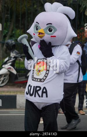 Sura and Sulu are the icon of the Indonesian Election Party Stock Photo