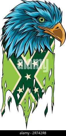 Mascot Head of an Eagle vector illustration design Stock Vector