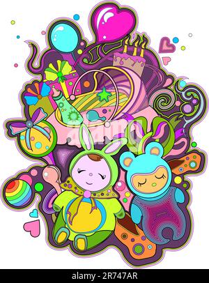 Vector art in Adobe illustrator EPS format Stock Vector