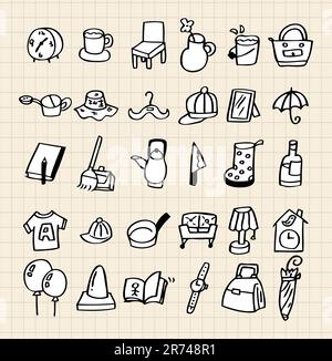 hand draw home icon Stock Vector