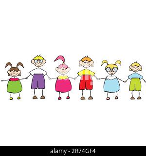 happy kids playing Stock Vector Image & Art - Alamy