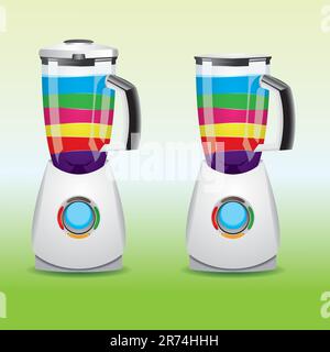 Retro kitchen blender cartoon vector on white Stock Vector Image & Art -  Alamy