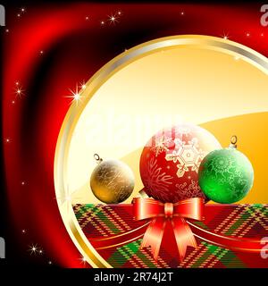 christmas background, this illustration may be useful as designer work Stock Vector