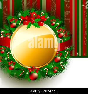 christmas background,  this illustration may be useful as designer work Stock Vector