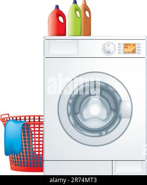 Washing machine vector Stock Vector