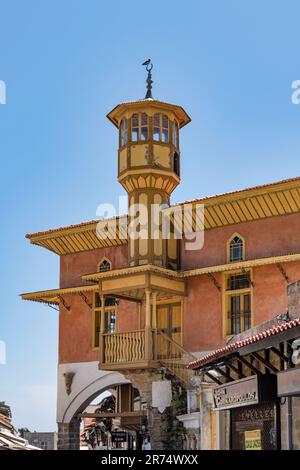 Die Mehmet Aga Moschee in der Altstadt von Rhodos Stock Photo