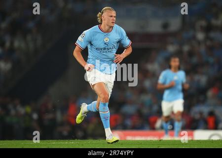 Erling Haaland of Manchester City during the UEFA Champions League, Final match between Manchester City and Inter Milan played at Ataturk Olympic Stadium Stadium on June 10, 2023 in Istanbul, Turkey. (Photo by Magma) Stock Photo