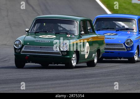 David Dickenson, Ford Lotus Cortina, Masters Pre-66 Touring Cars, a 60 minute race with the option of a second driver, for pre-1966 Touring Cars, spli Stock Photo