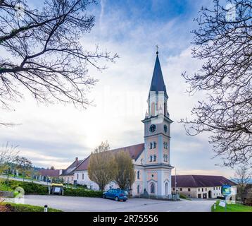 Scharten, Evangelical parish church in Unterscharten in Hausruckviertel, Upper Austria, Austria Stock Photo