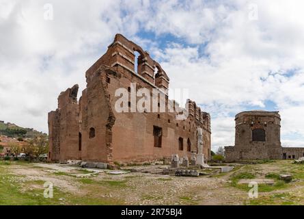 A picture of the Red Basilica in Bergama. Stock Photo