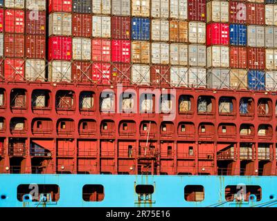 Container Terminals Eurogate and Burchardkai, Harbour, Hamburg, Germany ...