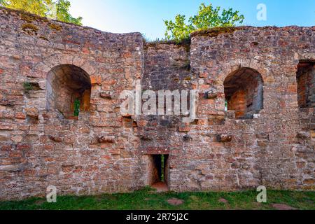 Gräfenstein Castle near Merzalben, Palatinate Forest, Rhineland-Palatinate, Germany Stock Photo