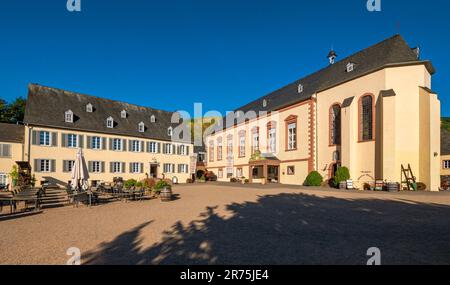 Machern Monastery near Zeltingen-Rachtig, Moselle Valley, Moselle, Rhineland-Palatinate, Germany Stock Photo