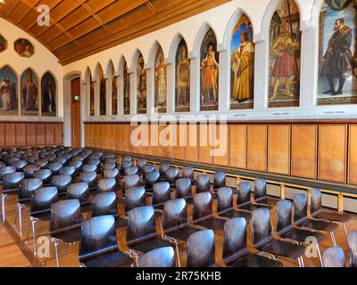 Kaisersaal in the Römer City Hall on the Römerberg, Frankfurt am Main, Hesse, Germany Stock Photo