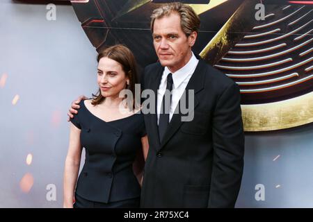 Hollywood, United States. 12th June, 2023. HOLLYWOOD, LOS ANGELES, CALIFORNIA, USA - JUNE 12: Antje Traue and Michael Shannon arrive at the Los Angeles Premiere Of Warner Bros. 'The Flash' held at the TCL Chinese Theatre IMAX on June 12, 2023 in Hollywood, Los Angeles, California, United States. ( Credit: Image Press Agency/Alamy Live News Stock Photo