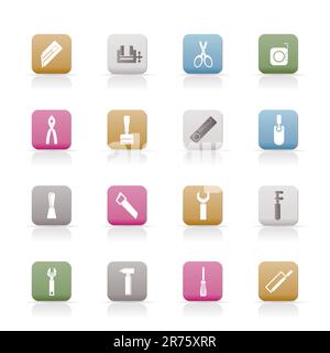 Building and Construction Tools icons - Vector Icon Set Stock Vector