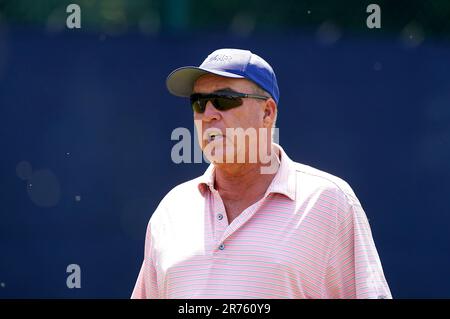 Andy Murray's coach Ivan Lendl watches a practice session on day two of the Rothesay Open 2023 at the Nottingham Tennis Centre. Picture date: Tuesday June 13, 2023. Stock Photo