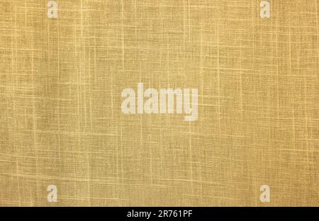Grunge canvas texture. Beige fabric background. Abstract texture background. Texture of natural burlap fabric as background, top view Stock Photo