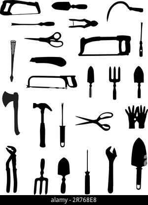 Building hand tool icons set grey vector Stock Vector Image & Art - Alamy
