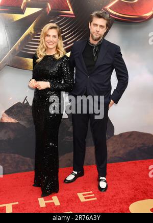 HOLLYWOOD, CALIFORNIA - JUNE 12: (L-R) Barbara Muschietti and Andrés Muschietti attend the Los Angeles premiere of Warner Bros. 'The Flash' at Ovation Stock Photo