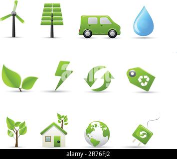Pathmaster series - Eco symbols Stock Vector