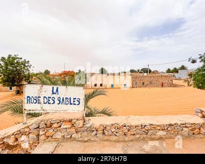 Mauritania, Adrar region, Chinguetti, La Rose des Sables guest house Stock Photo