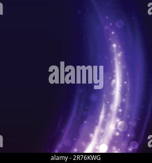 abstract wave with lights Stock Vector