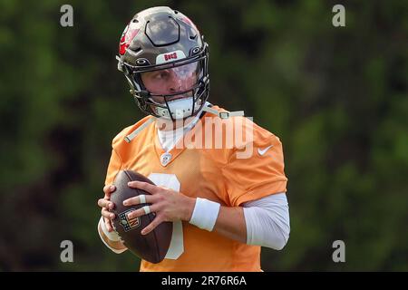 Tampa Bay Buccaneers Quarterback Baker Mayfield (6) Makes A Catch ...