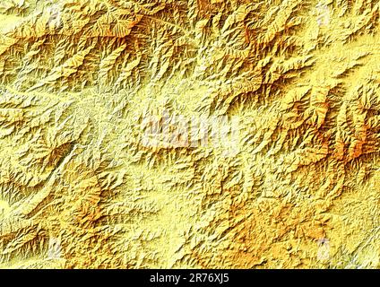 Background Natural Relief Plains and Hills Stock Photo