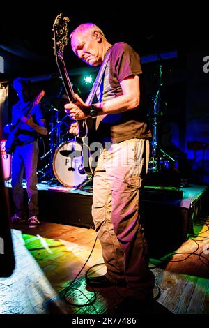 Milan Italy. 22 March 2011. The English-American singer-songwriter and guitarist PETER FRAMPTON performs live on stage at Salumeria Della Musica during the 'Thank You Mr. Churchill Tour'. Stock Photo