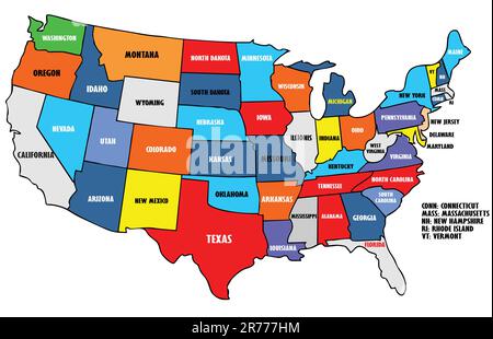 USA map Stock Vector