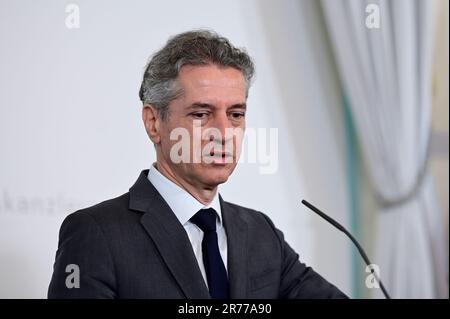 Vienna, Austria. 13 June 2023. Official visit of the Prime Minister of the Republic of Slovenia Robert Golob (Gibanje Svoboda) Stock Photo