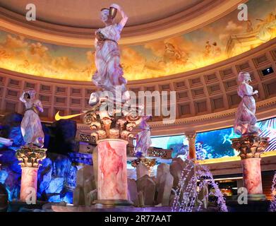 Fall of Atlantis at Caesars Forum Shops automaton show Caesars Palace Las Vegas Nevada USA Stock Photo