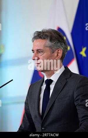 Vienna, Austria. 13 June 2023. Official visit of the Prime Minister of the Republic of Slovenia Robert Golob (Gibanje Svoboda) Stock Photo