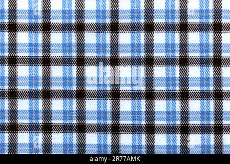 Plaid material. Texture or background of checkered fabric. Canvas. pattern Stock Photo