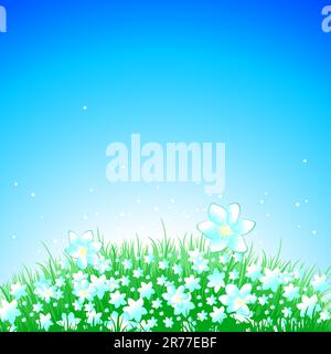 background landscape, this  illustration may be useful  as designer work Stock Vector
