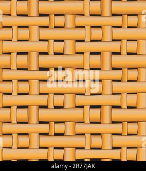 Seamless wicker basket pattern background. Vector version of this image also available in my portfolio Stock Vector