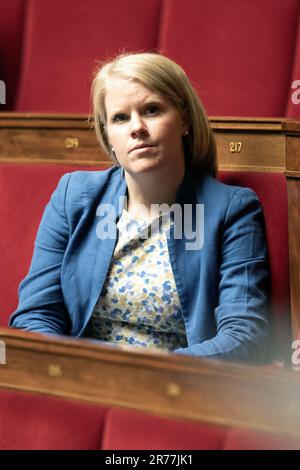 Paris, France. 13th June, 2023. Deputy, Justine Gruet attends a session of Questions to the Government at the French National Assembly, on June 13, 2023 in Paris, France. Photo by David Niviere/ABACAPRESS.COM Credit: Abaca Press/Alamy Live News Stock Photo