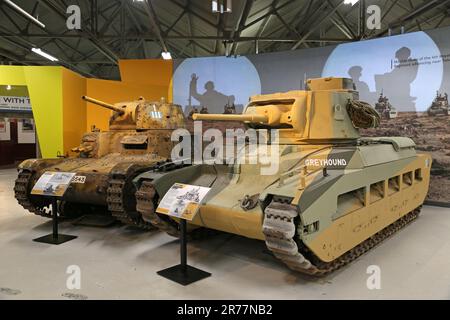 Matilda II Tank at Museum of Armored Vehicles in Saumur, France Stock ...