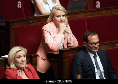 Paris, France. 13th June, 2023. Deputy, Helene Laporte attends a session of Questions to the Government at the French National Assembly, on June 13, 2023 in Paris, France. Photo by David Niviere/ABACAPRESS.COM Credit: Abaca Press/Alamy Live News Stock Photo