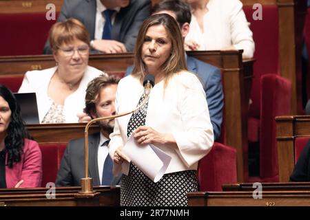 Paris, France. 13th June, 2023. Deputy, Isabelle Santiago attends a session of Questions to the Government at the French National Assembly, on June 13, 2023 in Paris, France. Photo by David Niviere/ABACAPRESS.COM Credit: Abaca Press/Alamy Live News Stock Photo