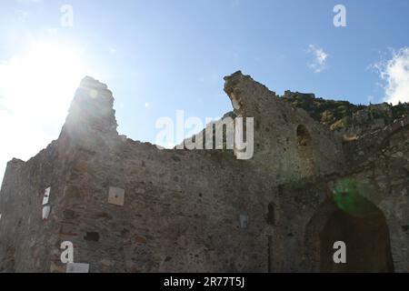 Monuments in city of Mystra Stock Photo