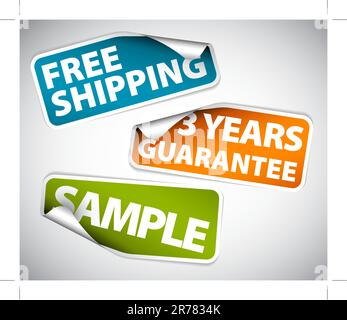 Rounded corner stickers - Free shipping